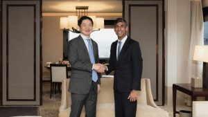 최성환 SK네트웍스 사업총괄 사장, 영국 전 총리와 만나